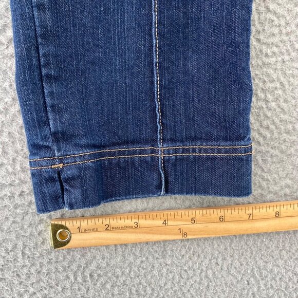 Chicos Jeans Womens 1 US 8 Blue Dark Wash Platinum Denim Ultimate Fit Capri Crop - Picture 11 of 12